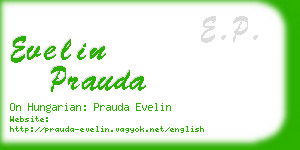 evelin prauda business card